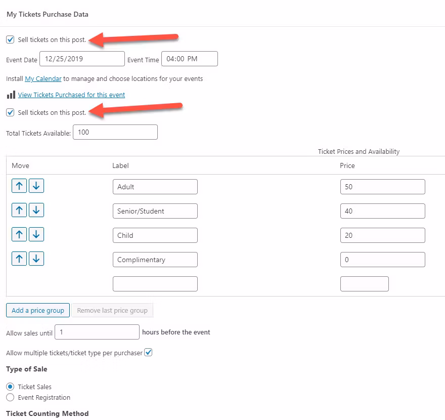 ticket purchase data