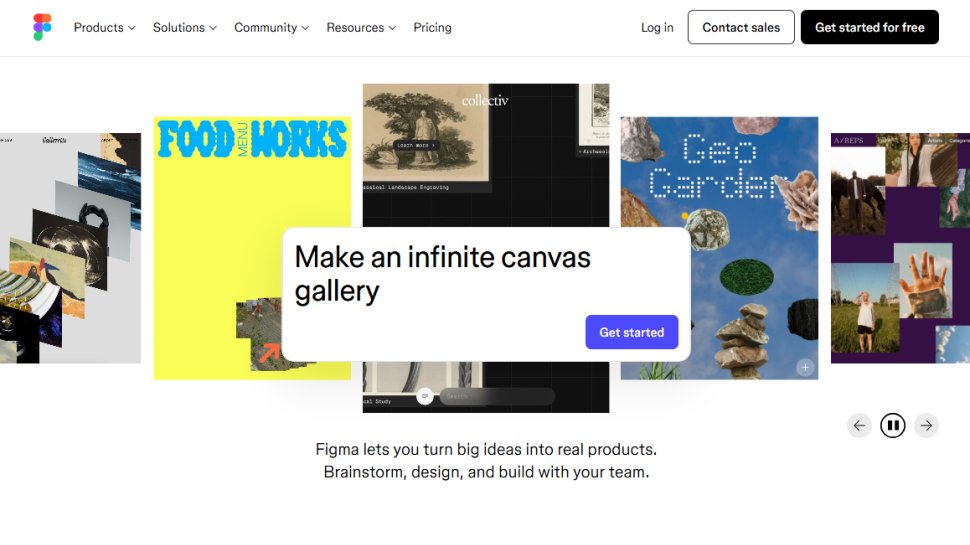 Website screenshot of Figma (August, 2025)