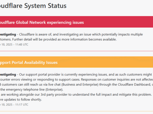 Cloudflare Suffers Global Network Outage Amid Datacenter Maintenance