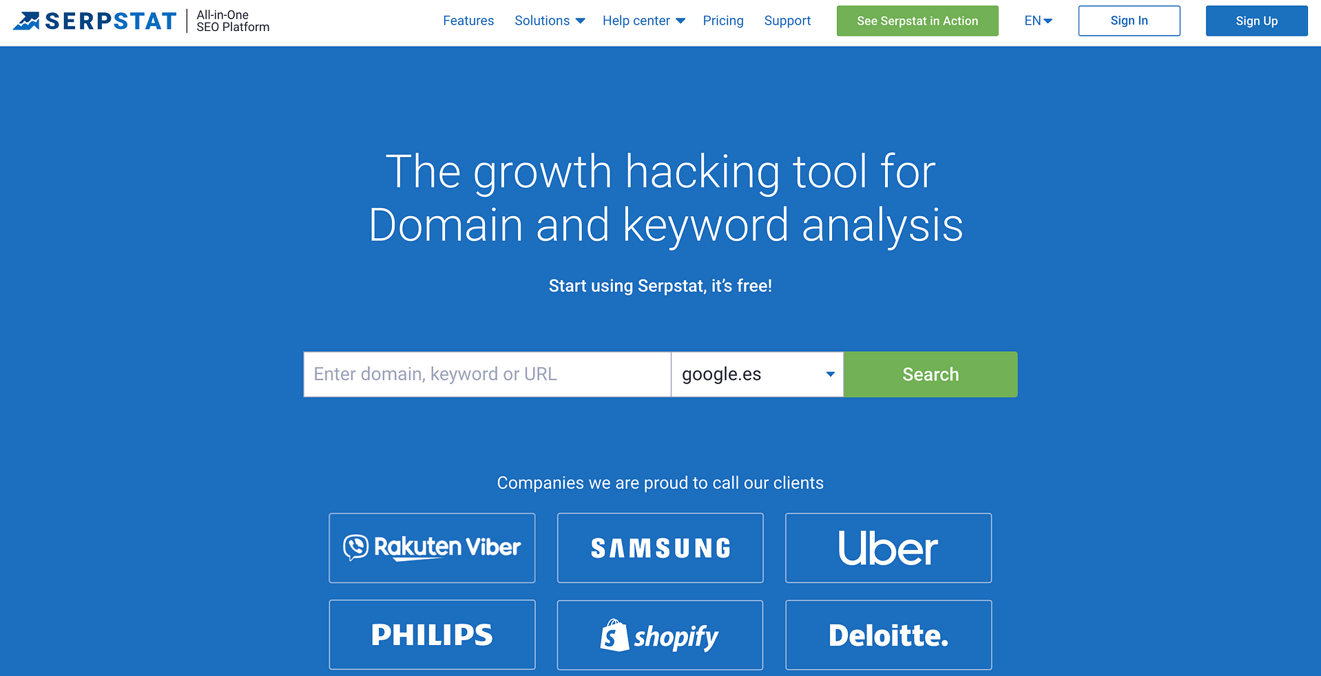 How to check website traffic in Serpstat