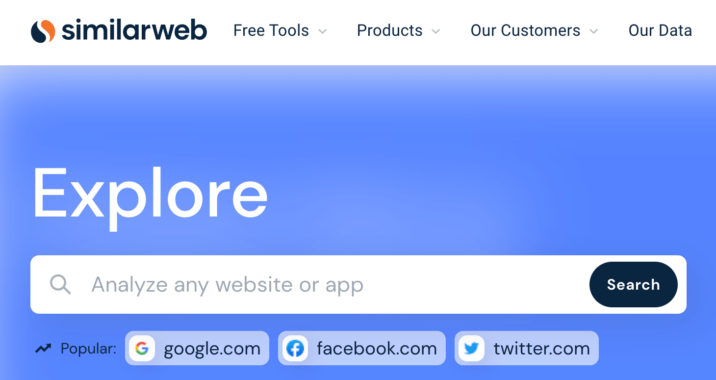 How to check website traffic using SimilarWeb