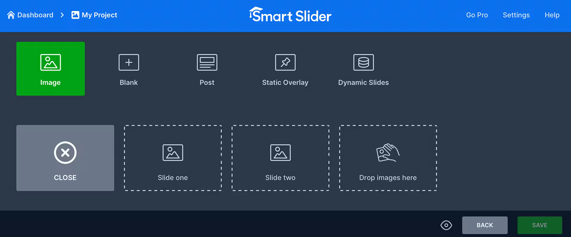 Upload images to Smart Slider 3.