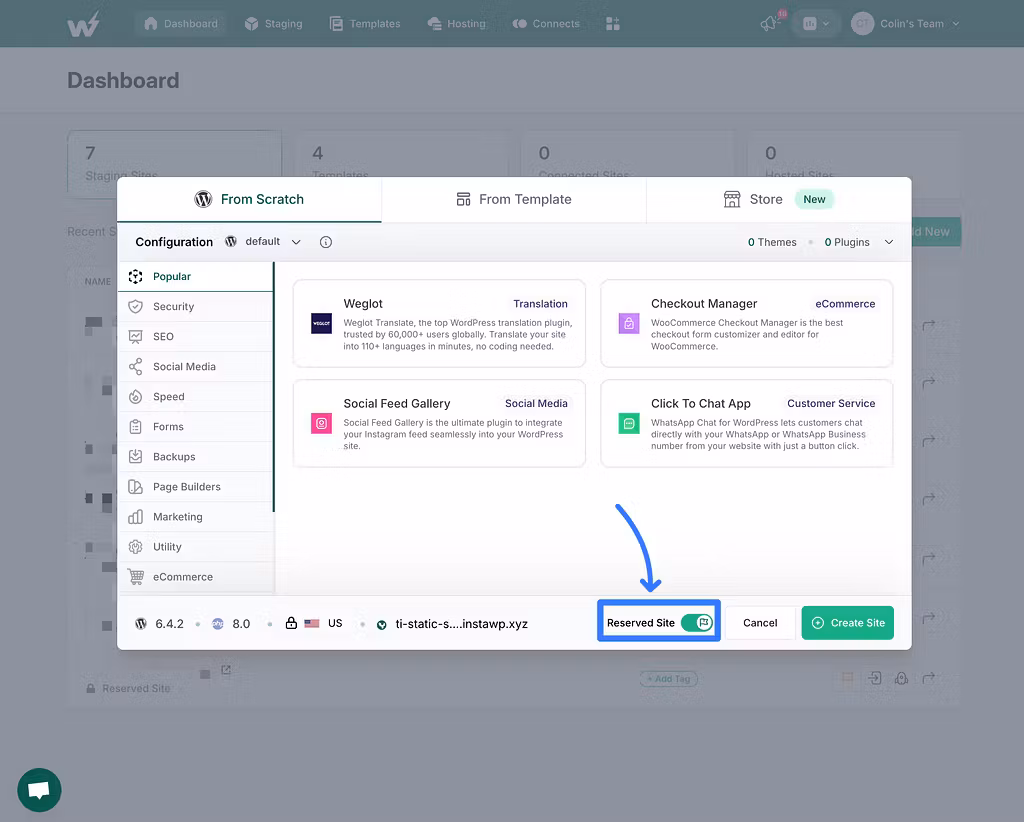 Create your private dynamic WordPress site