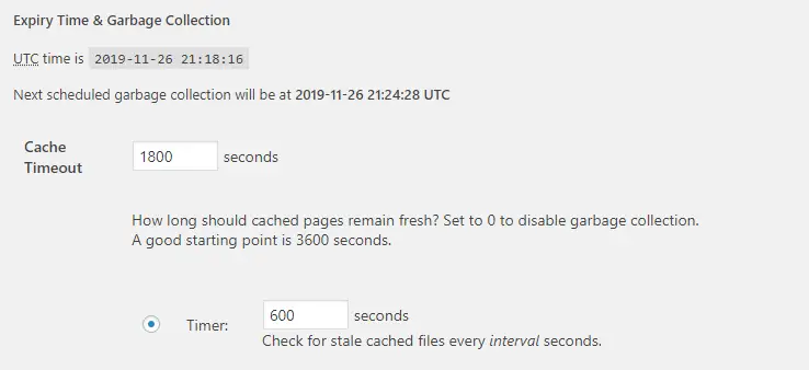 Setting a timeout value for your cached files.