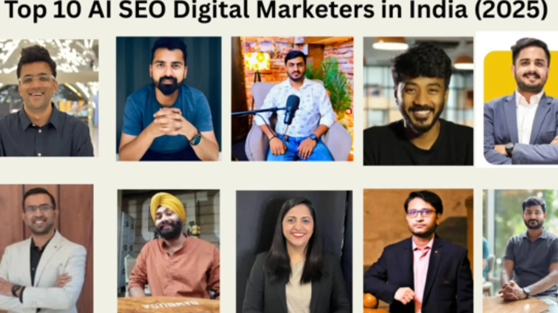 Top 10 AI SEO Digital Marketers in India (2025)