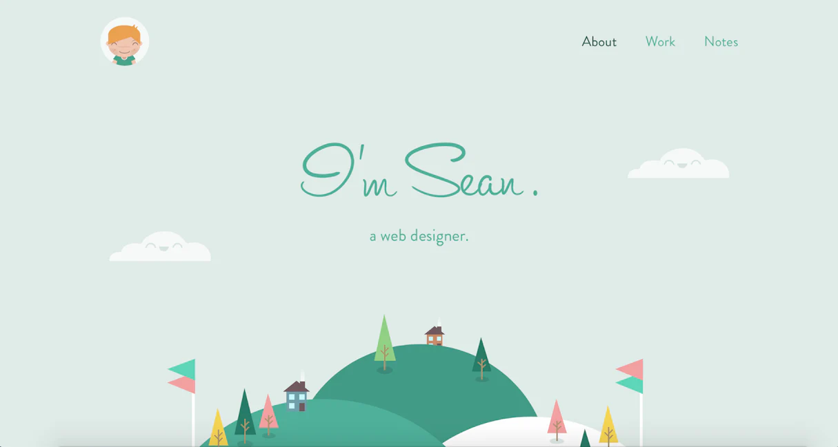 Web design portfolio inspiration: Sean Halpin