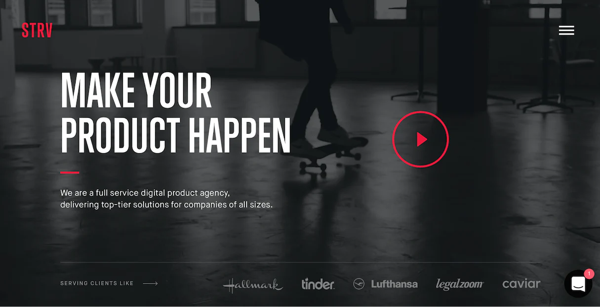 Web design portfolio inspiration: STRV