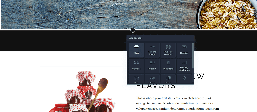 The Webnote website builder