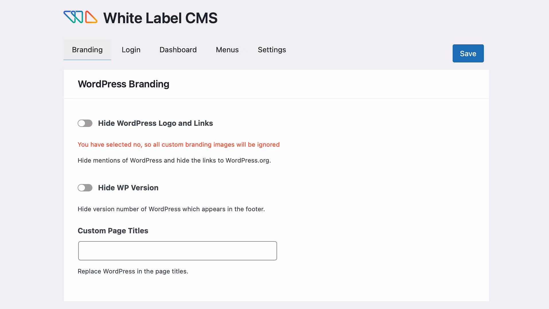 White Label WordPress with the White Label CMS plugin