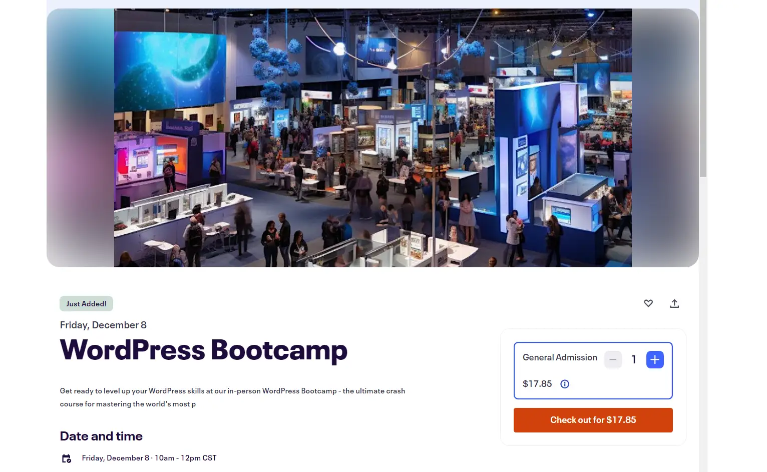 WordPress bootcamp event.