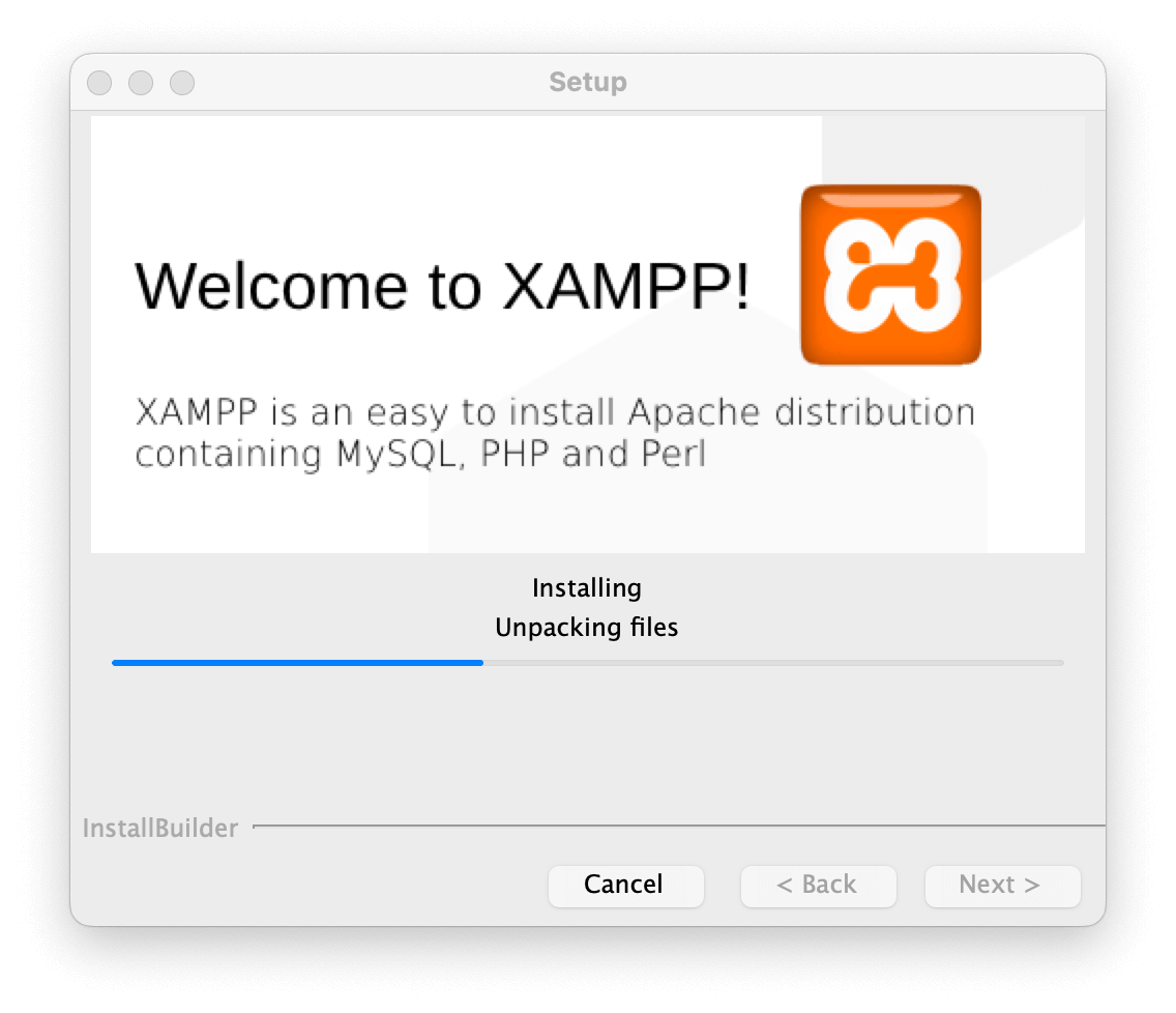 xampp install process