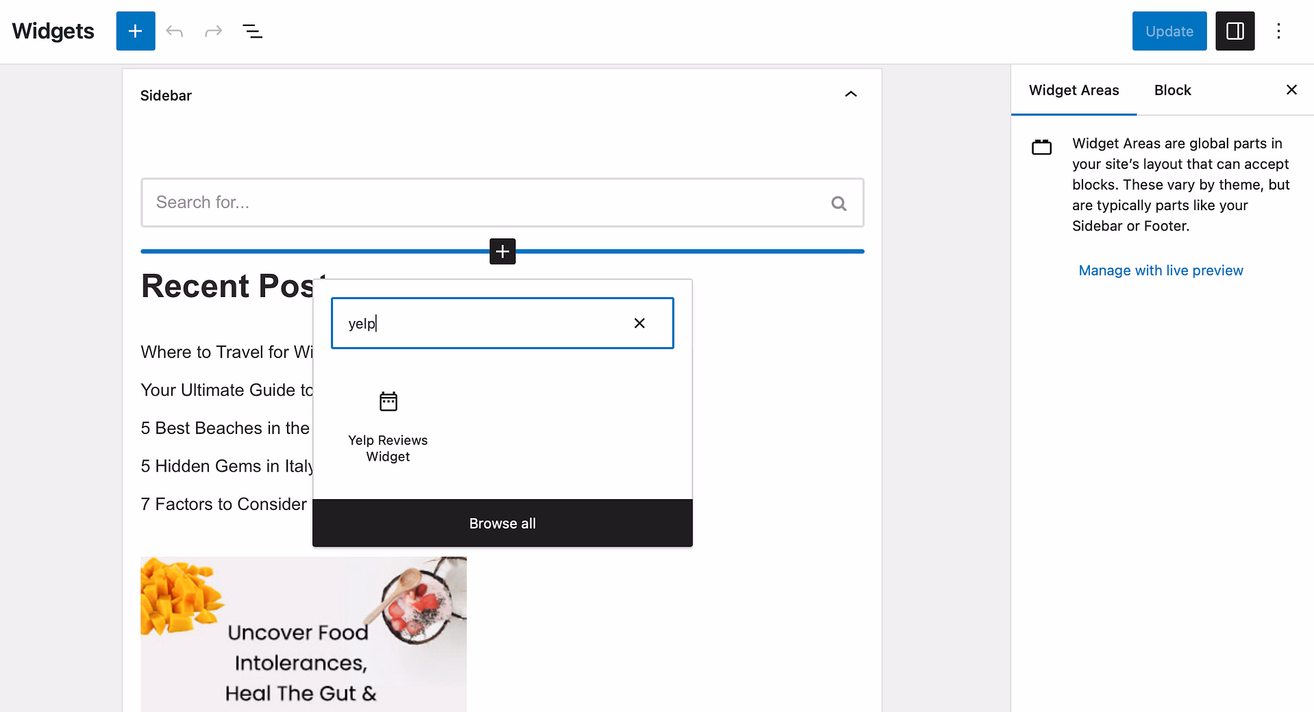 Add Yelp Reviews Widget to show reviews on your site