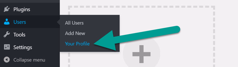 your profile WordPress language