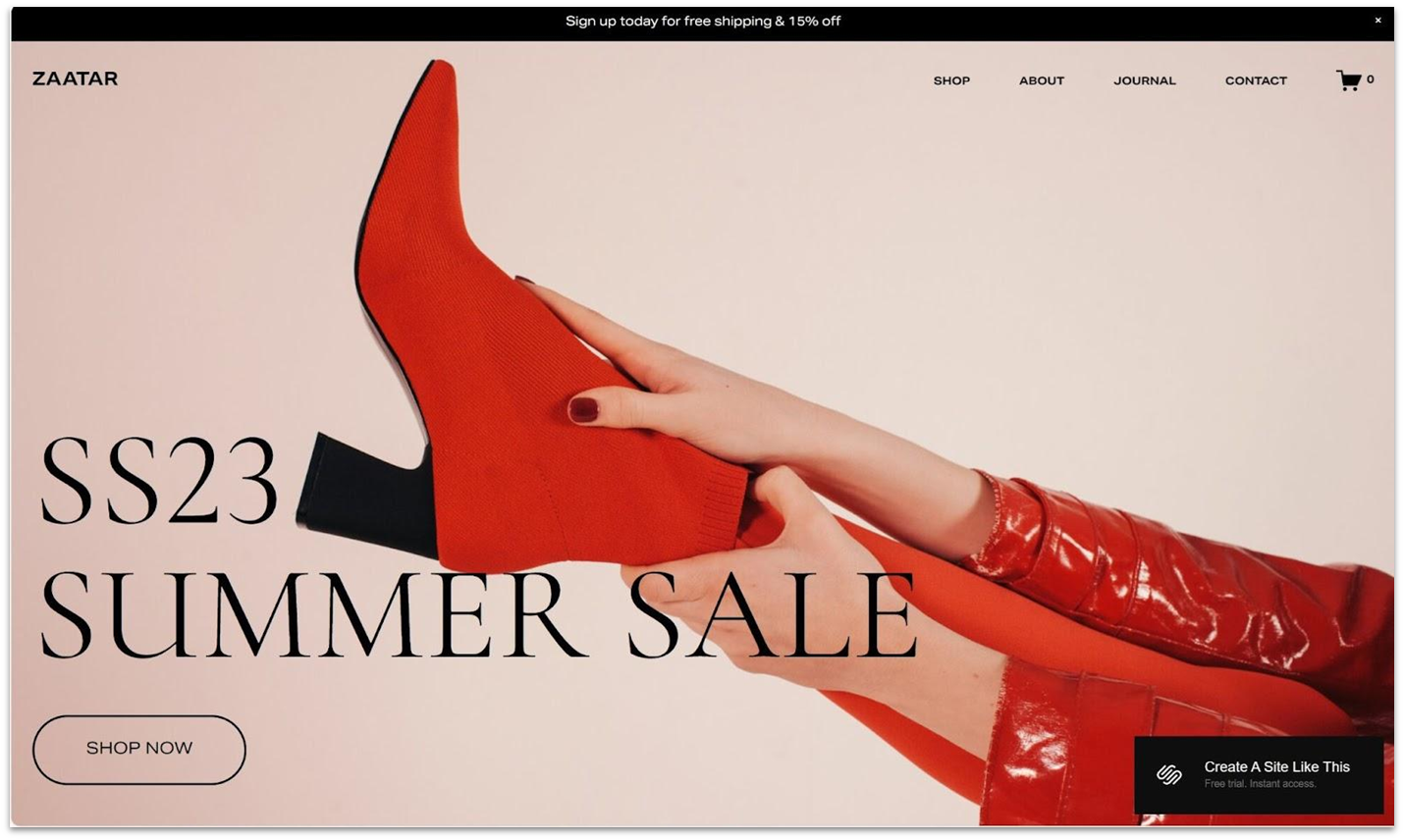 Squarespace Zaatar Template