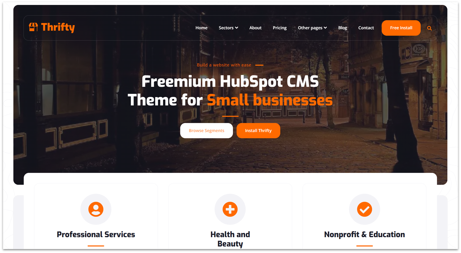 HubSpot Thrifty Template