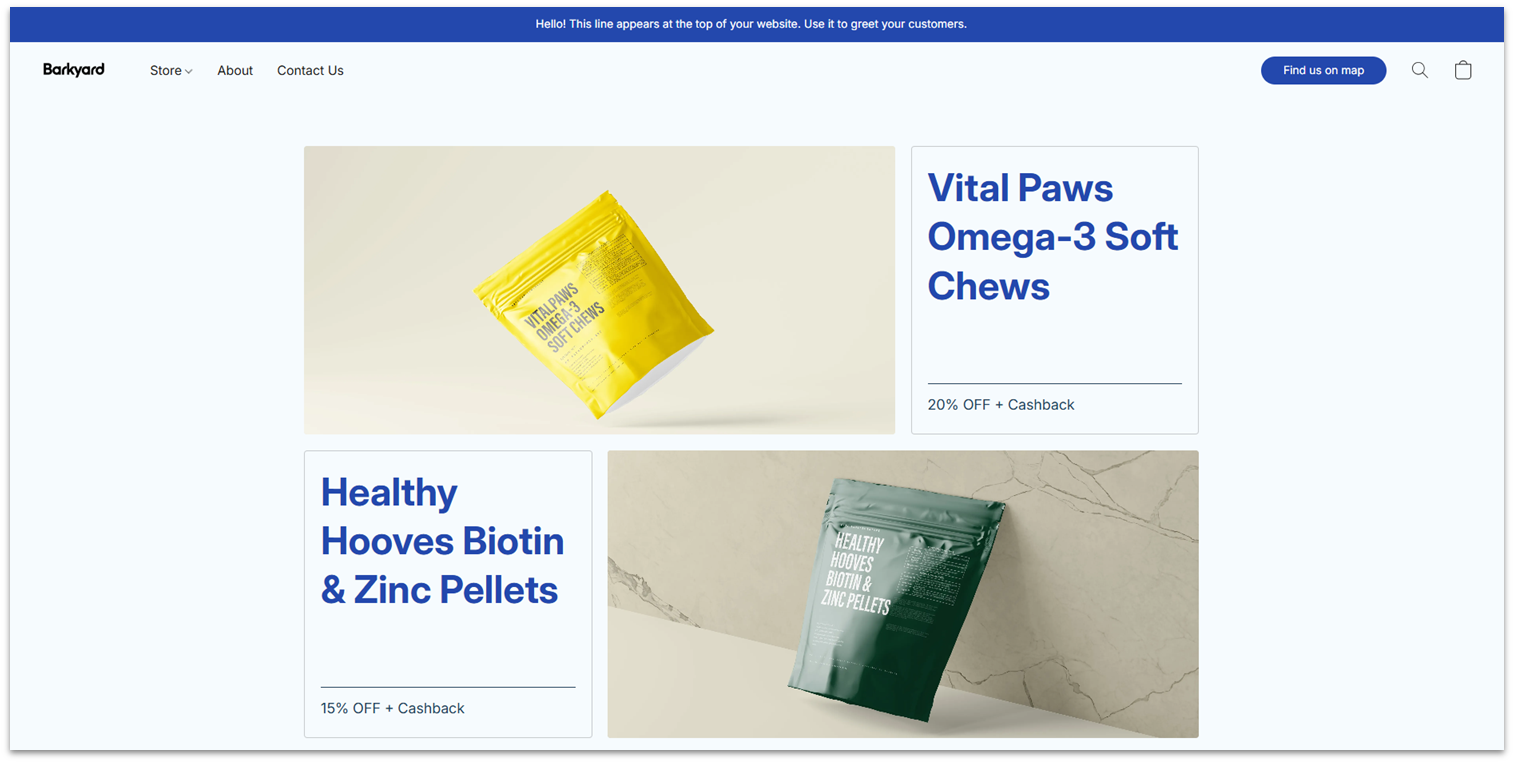 Ecwid Barkyard Template