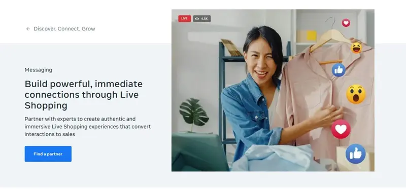 Facebook Live Shopping