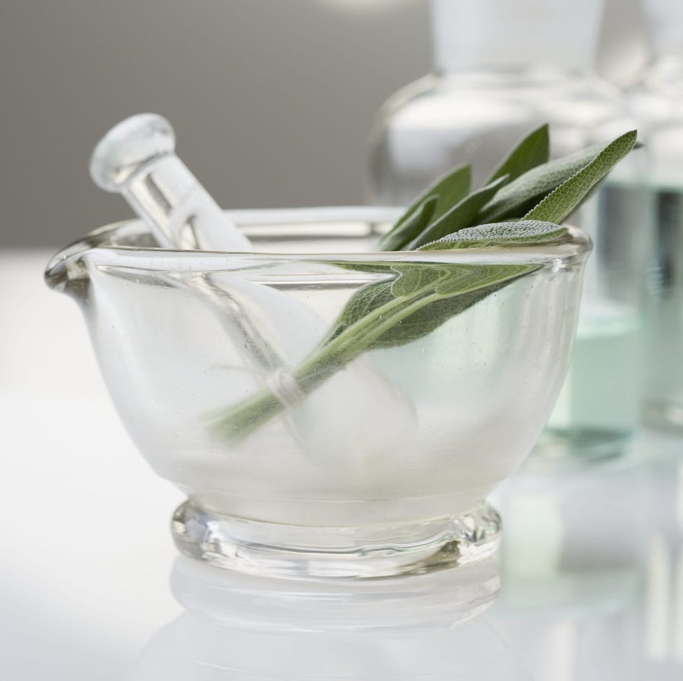 Glass Mortar and Pestle Bowl