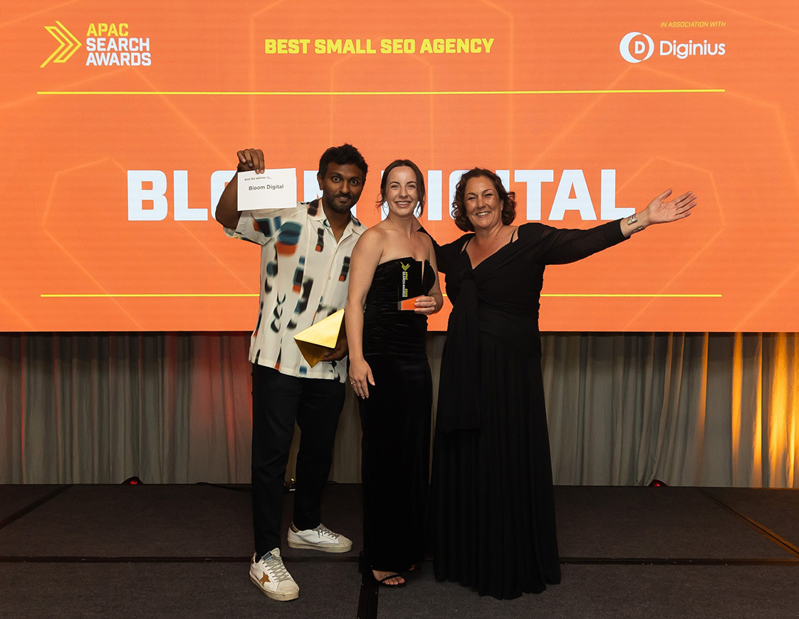 Bloom Digital awarded Best Small SEO Agency at the 2025 APAC Search Awards – Campaign Brief WA