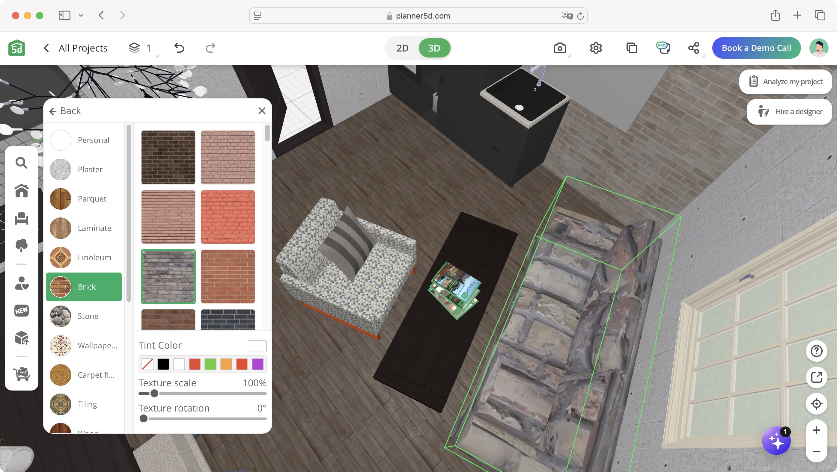 Planner 5D home design software during our review