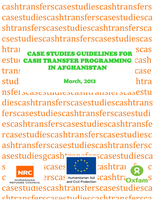 Case Studies Guidelines for Cash Transfer Programming in Afghanistan (March 2013) - Afghanistan