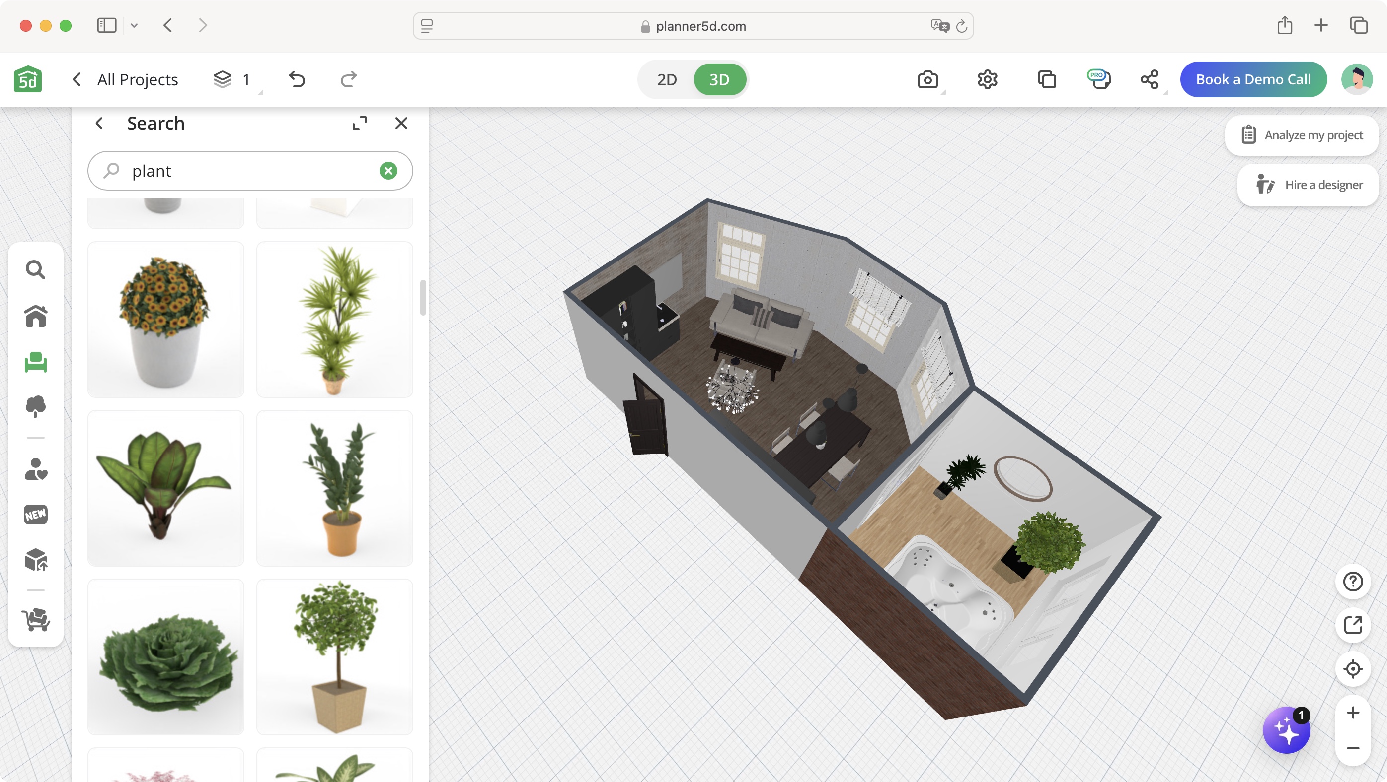 Planner 5D home design software during our review