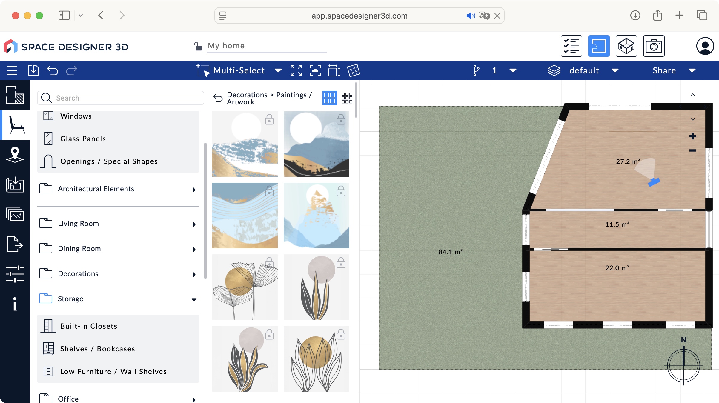 Space Designer 3D design software during our review