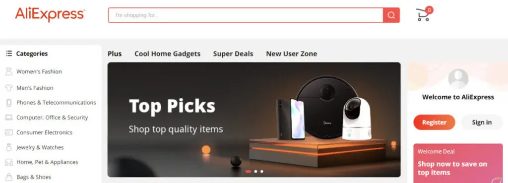 AliExpress eCommerce marketplace retailer