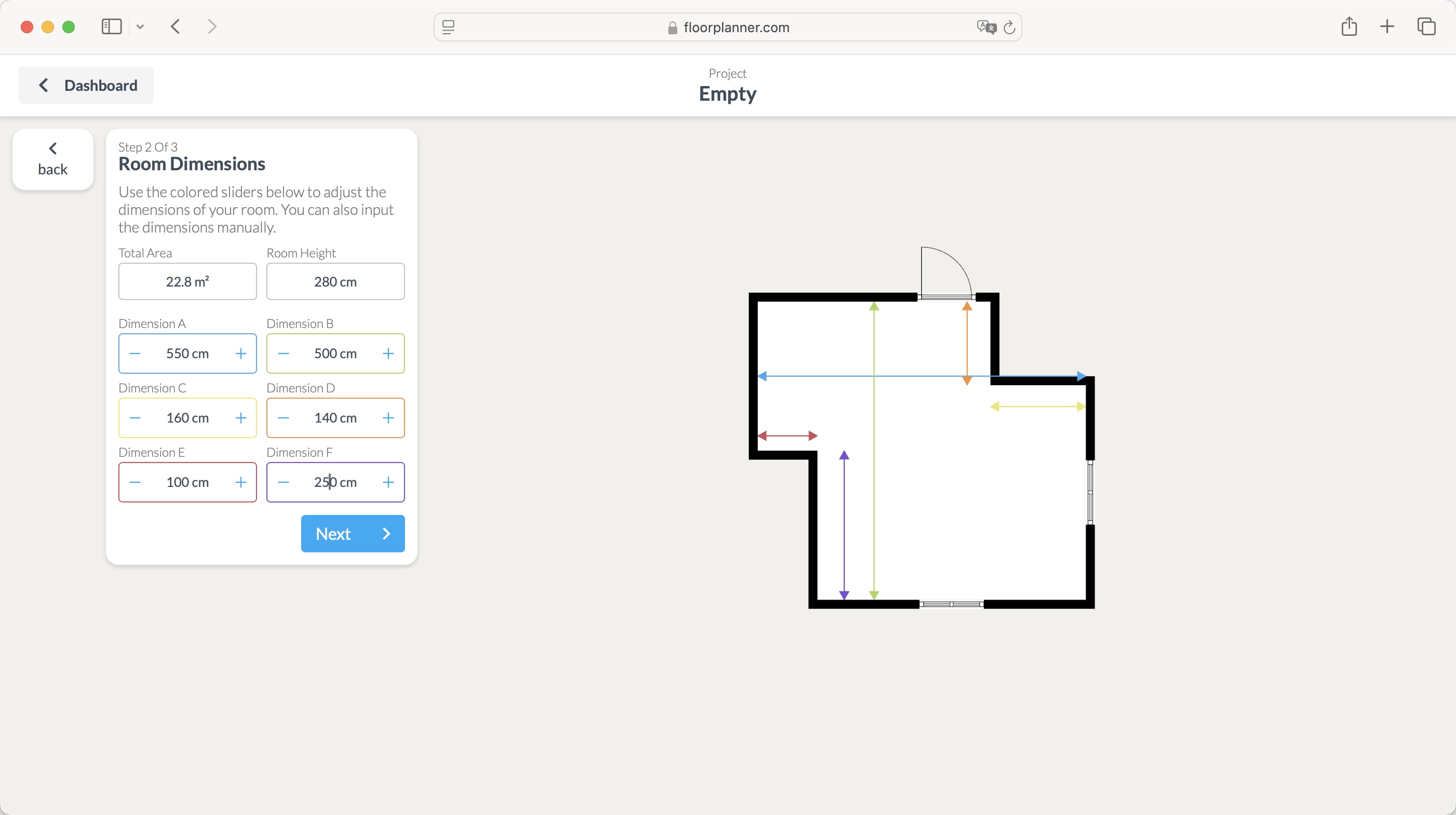 Floorplanner during our review