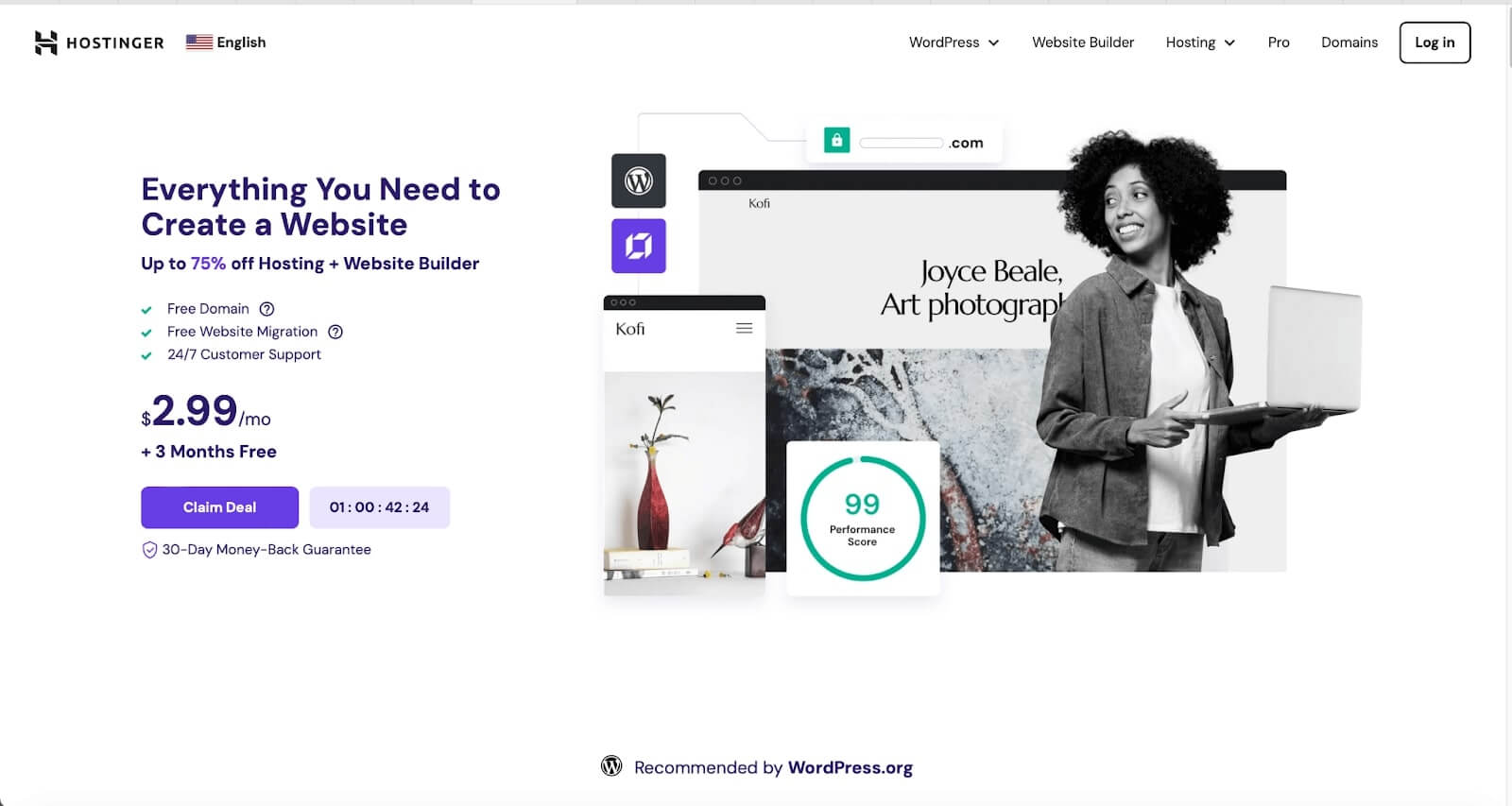 Hostinger Fastest Web Hosting Service