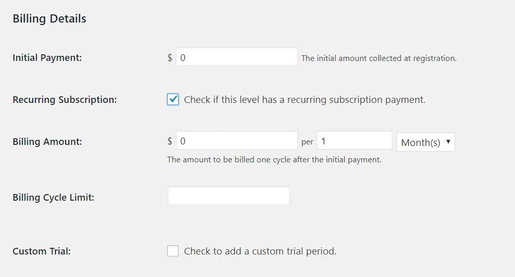 Set up payments inside the Paid Memberships Pro plugin