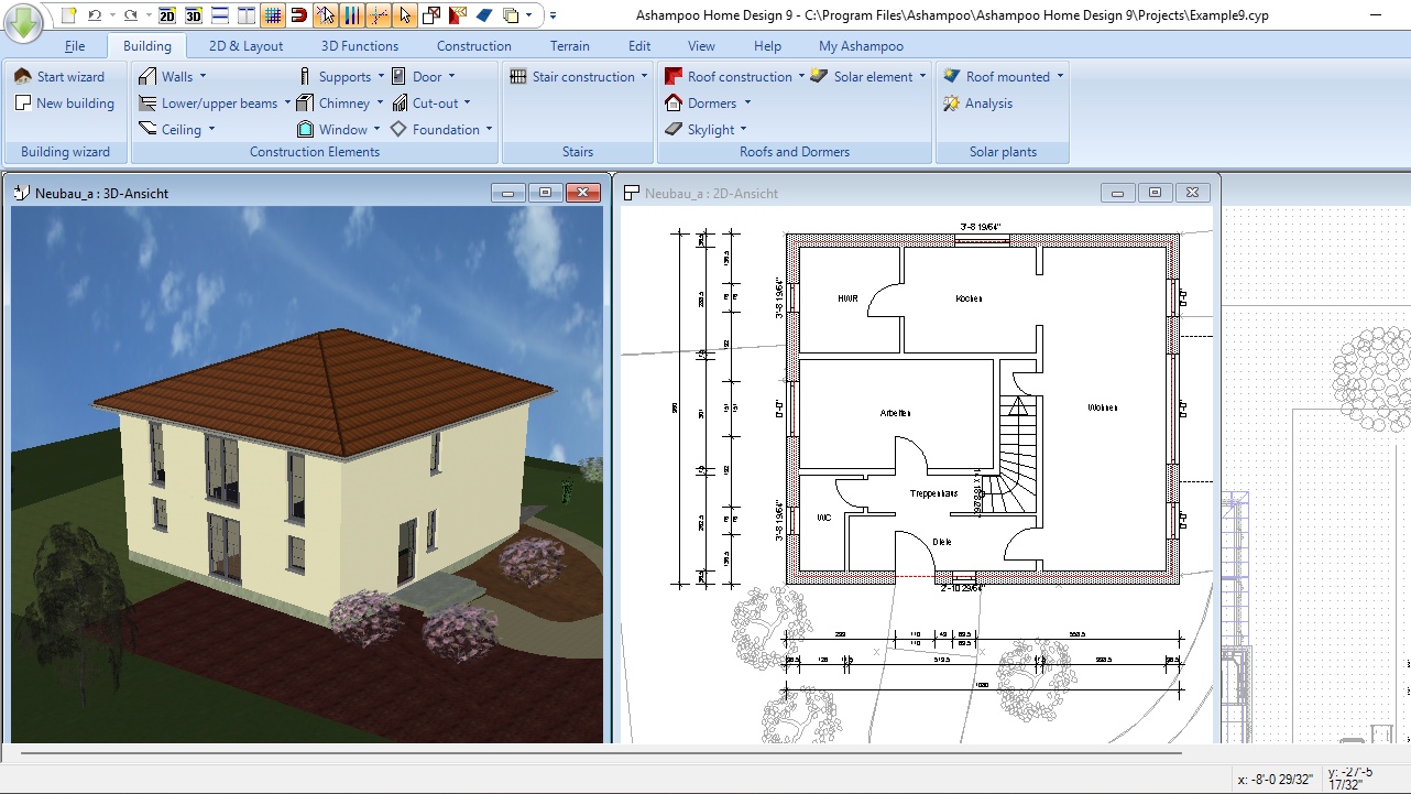 Ashampoo Home Design 9 during our review