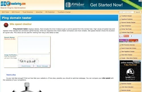 SEOmastering.com Site Speed Checker.