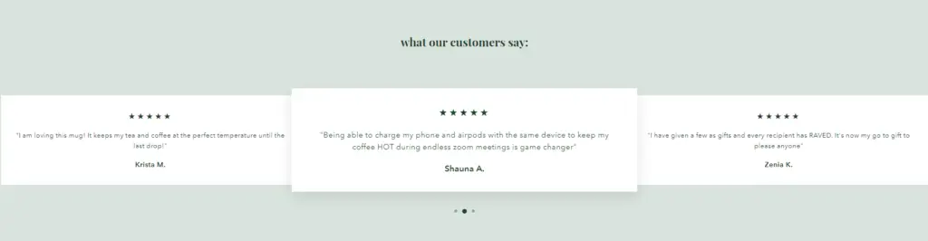 Reviews and ratings section for Tease Tea products