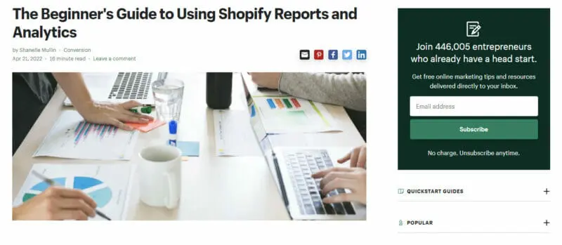 Shopify Analytics