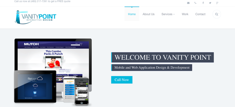 Vanity Point Interactive Design Phoenix web design and development company