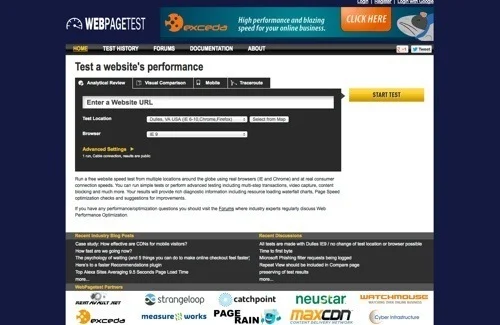 WebPagetest.