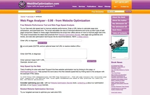Web Page Analyzer.