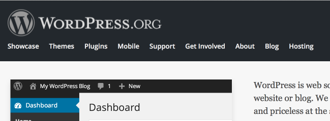 WordPress Mark in Use