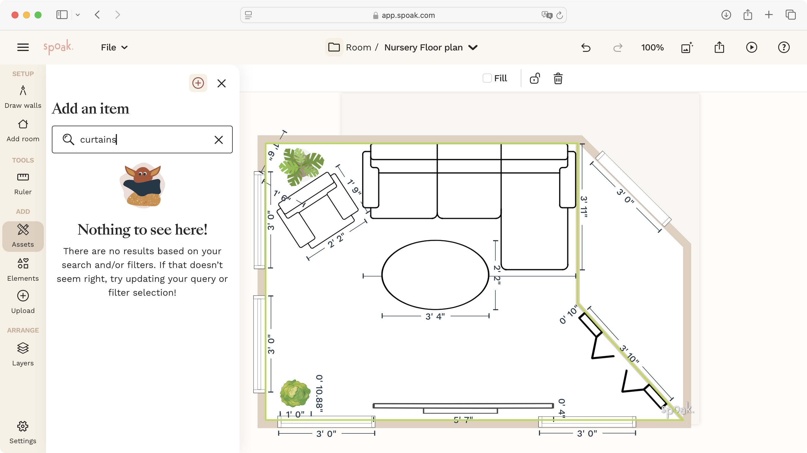 Home design tool Spoak during our review