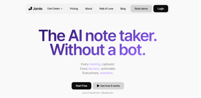 Jaime note-taking app