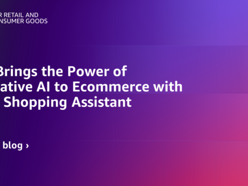 AWS Brings the Power of Generative AI to Ecommerce with the AI Shopping Assistant