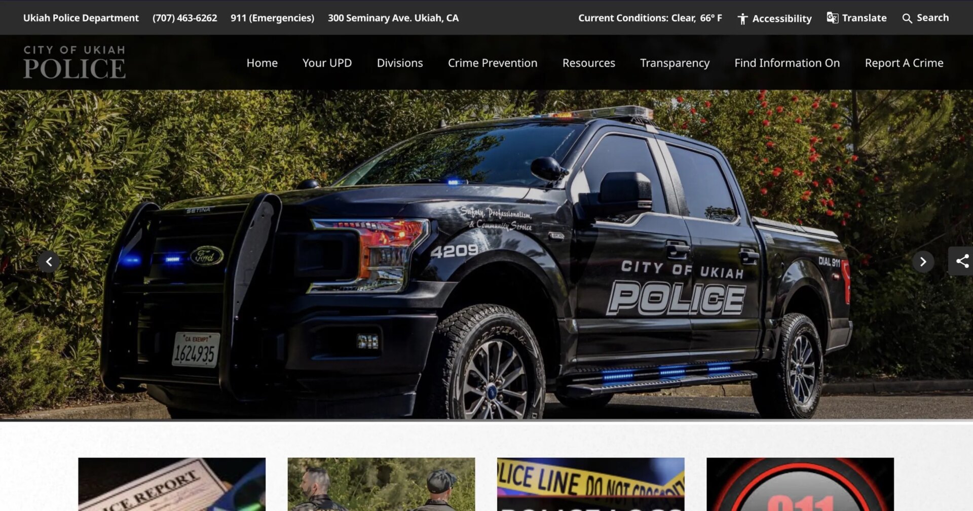 Ukiah Police Department launches new website with expanded public tools  • The Mendocino Voice