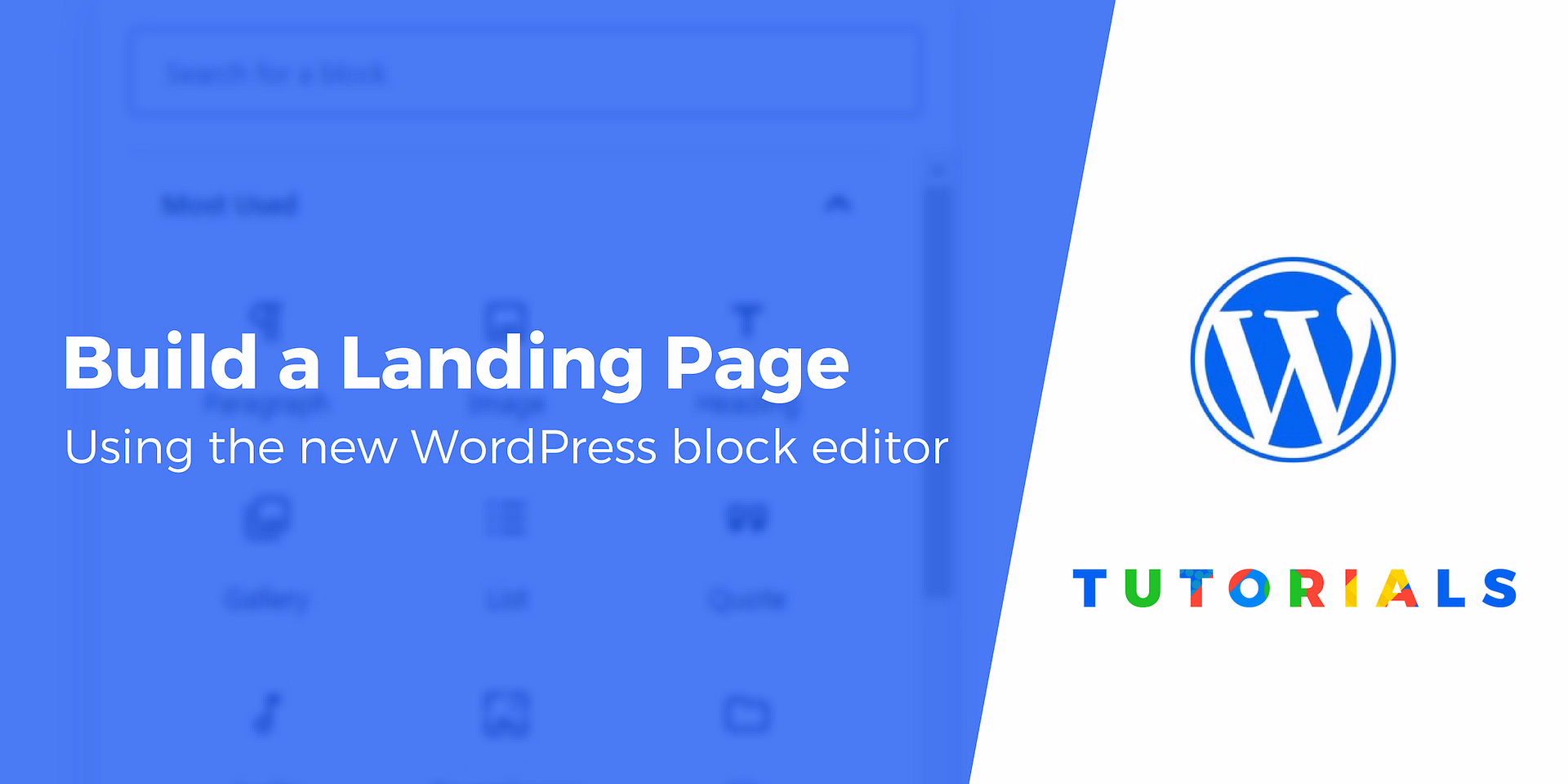 How to Create a Landing Page With the Block Editor in WordPress