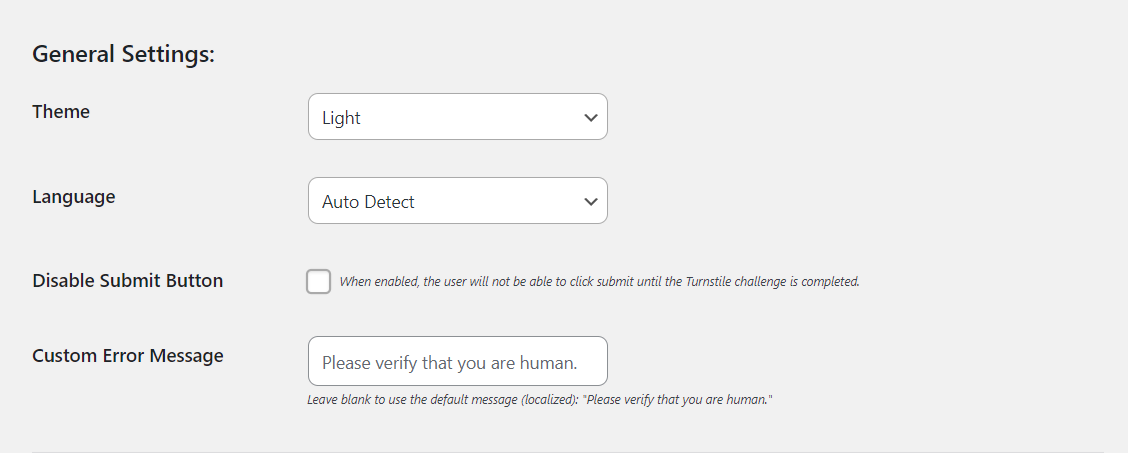 Customizing the Cloudflare CAPTCHA appearance.