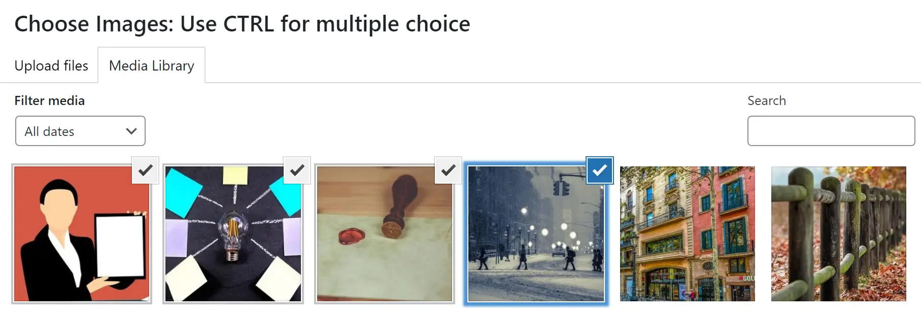 Choosing replacement images.