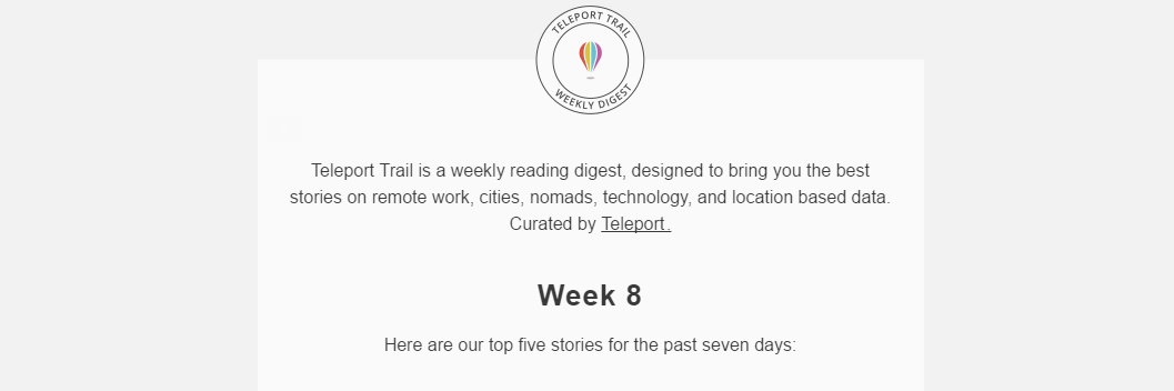 An example of a WordPress email campaign.