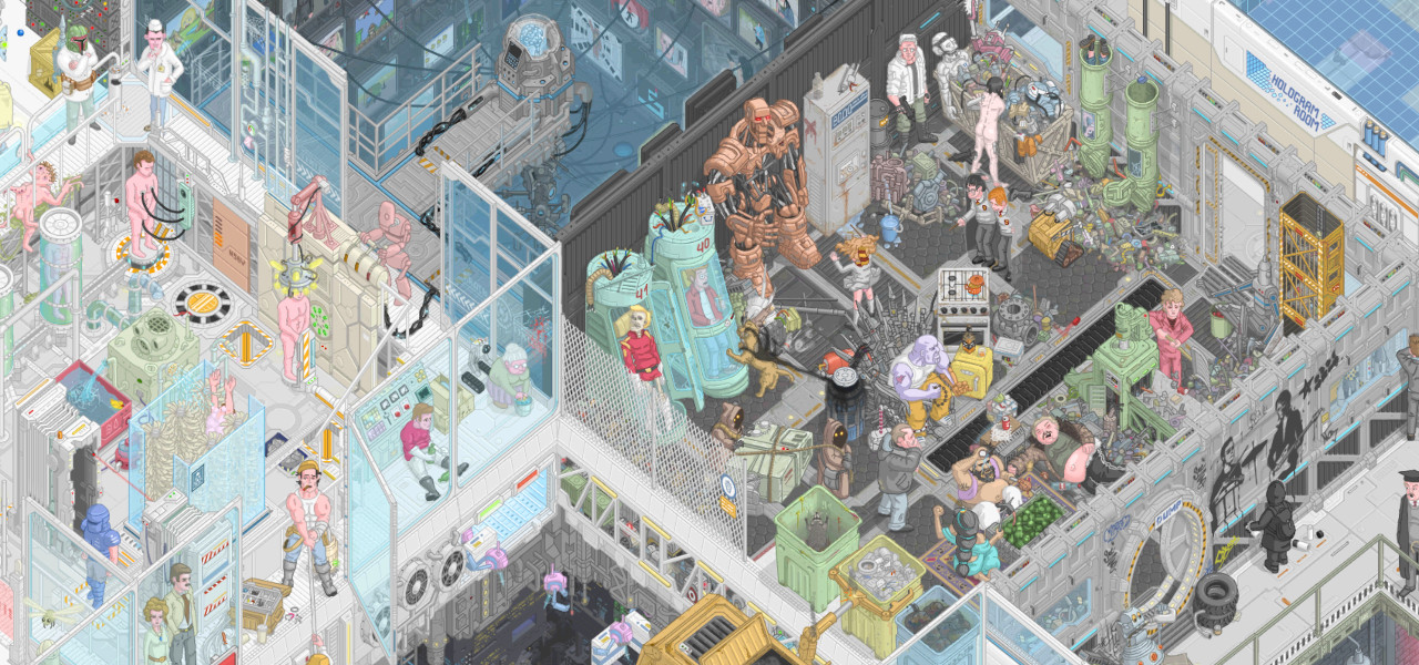 This Web Programmer Developed His Own Software To Create The Ever-Expanding Sci-Fi Animation Scene Floor796