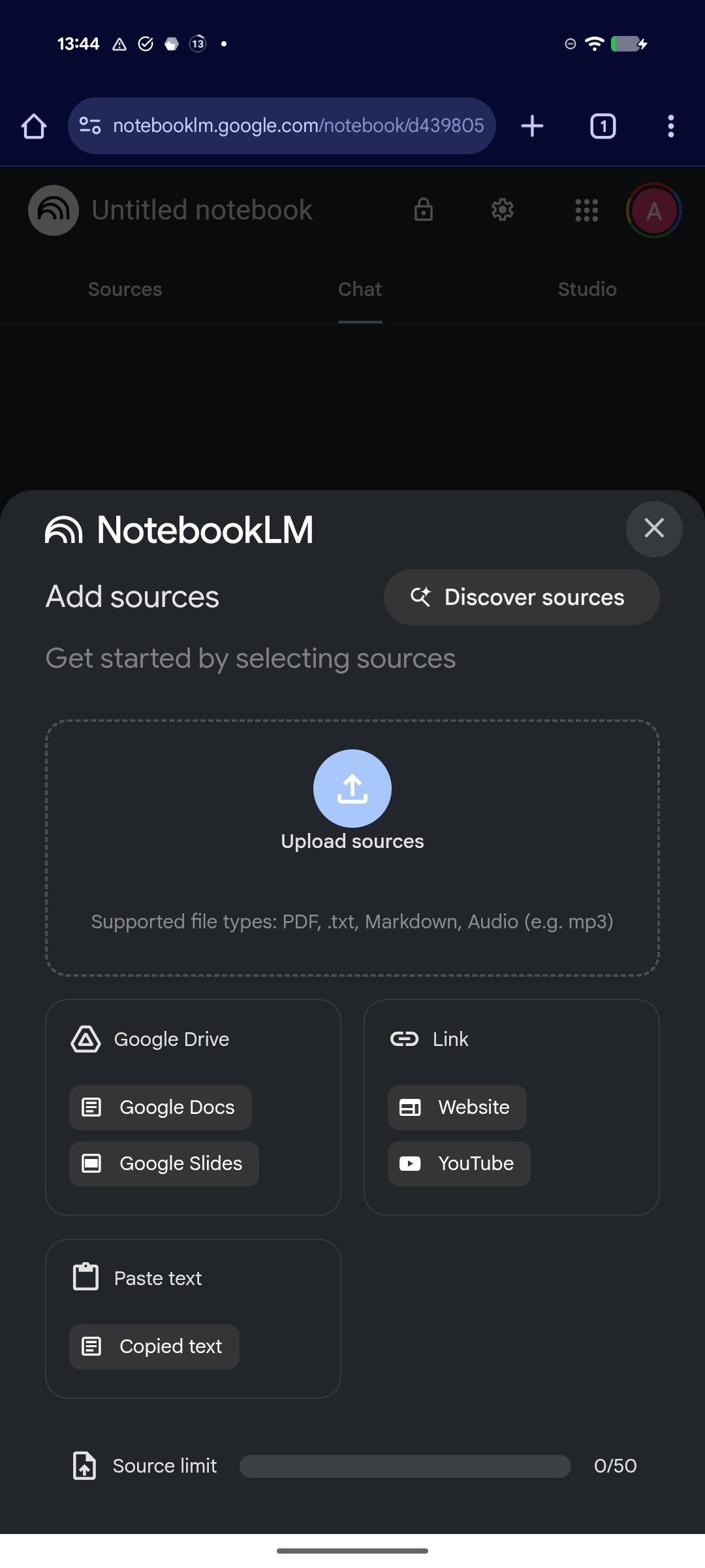 google notebooklm android web screenshot 3