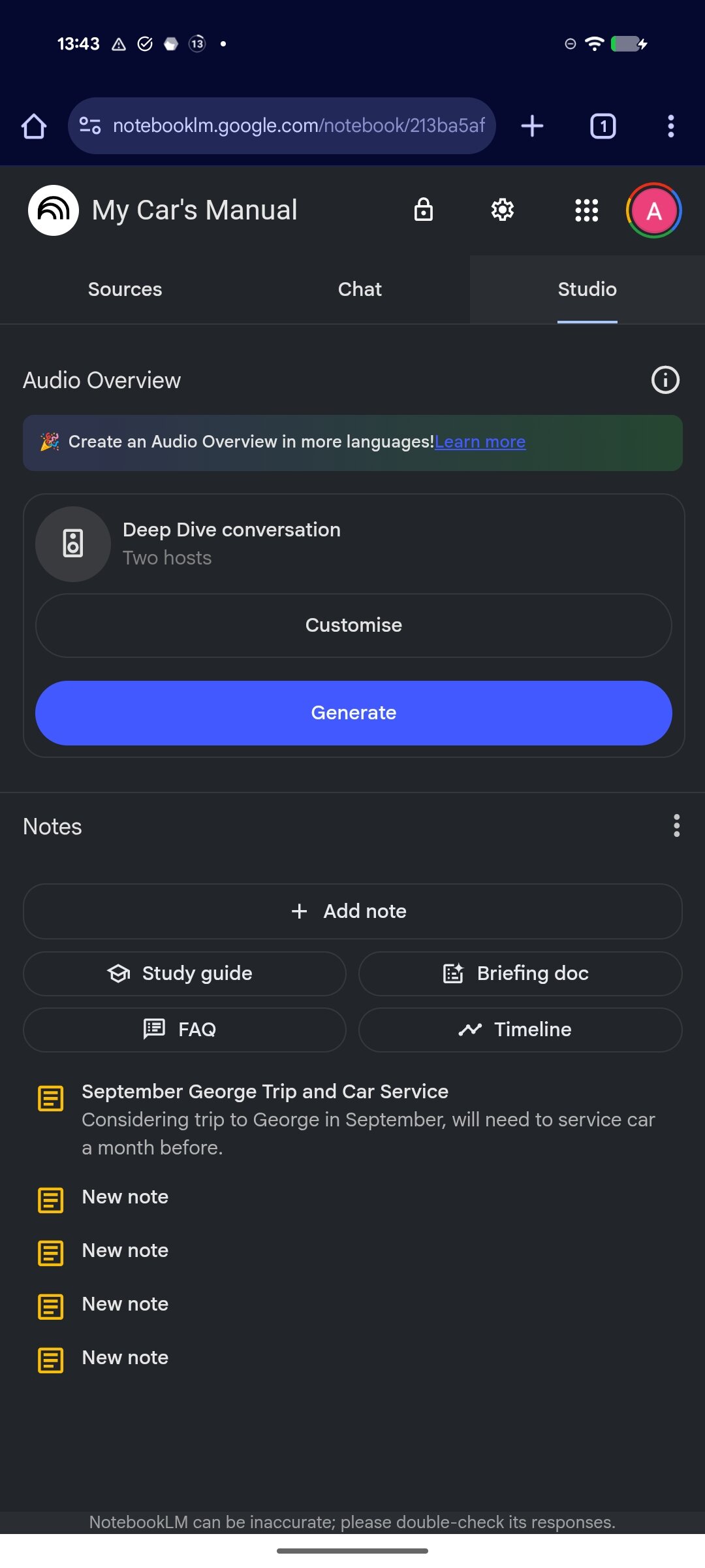 google notebooklm android web screenshot 4